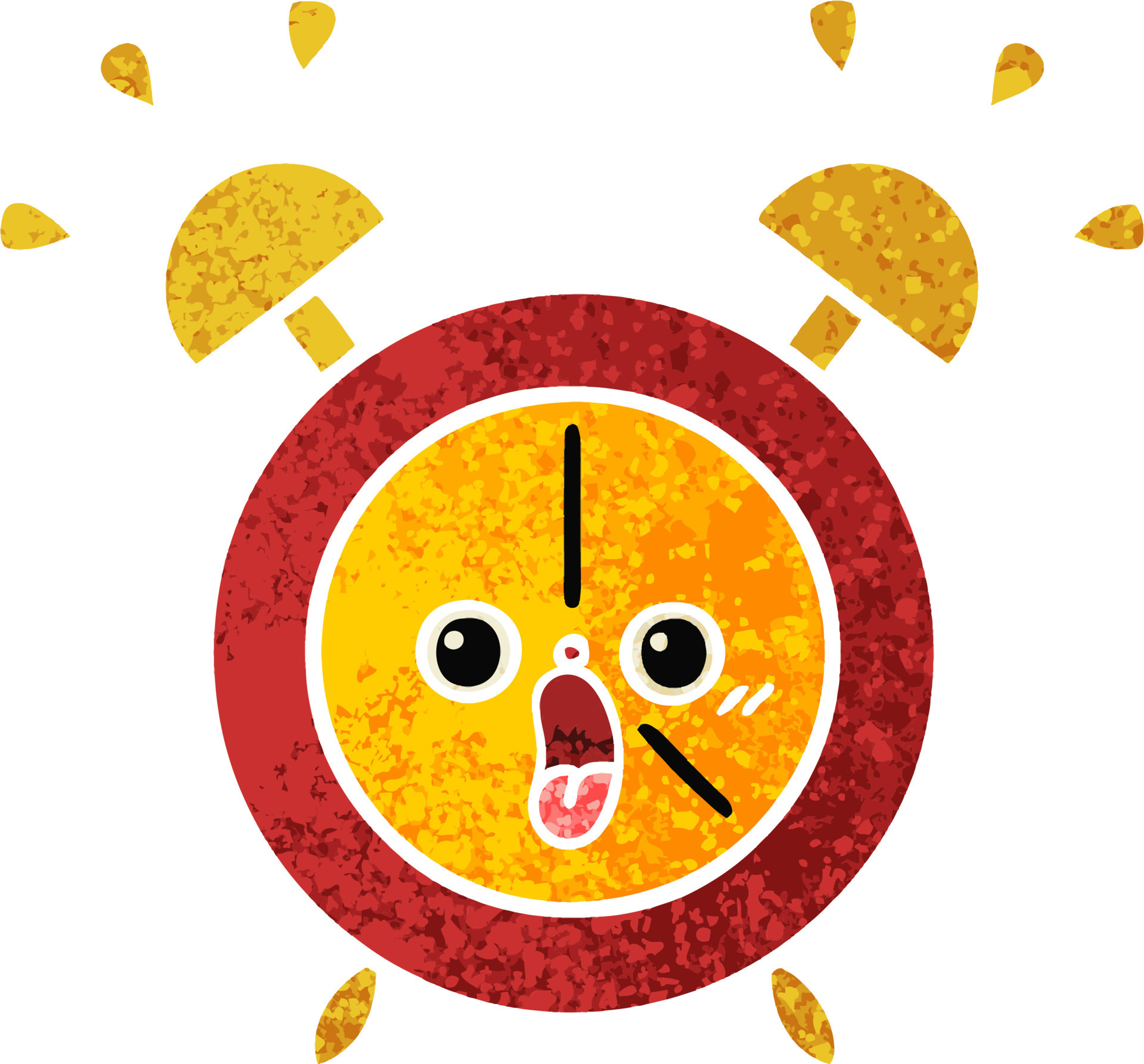 retro illustration style cartoon alarm clock 10592851 Vector Art at Vecteezy