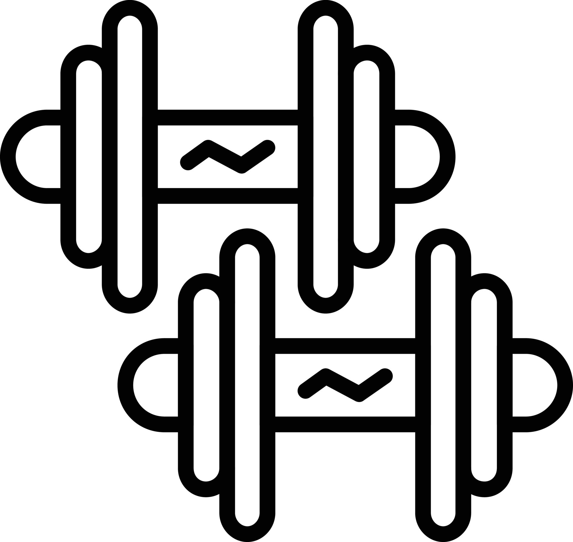 Dumbbell Line Icon 10592968 Vector Art at Vecteezy