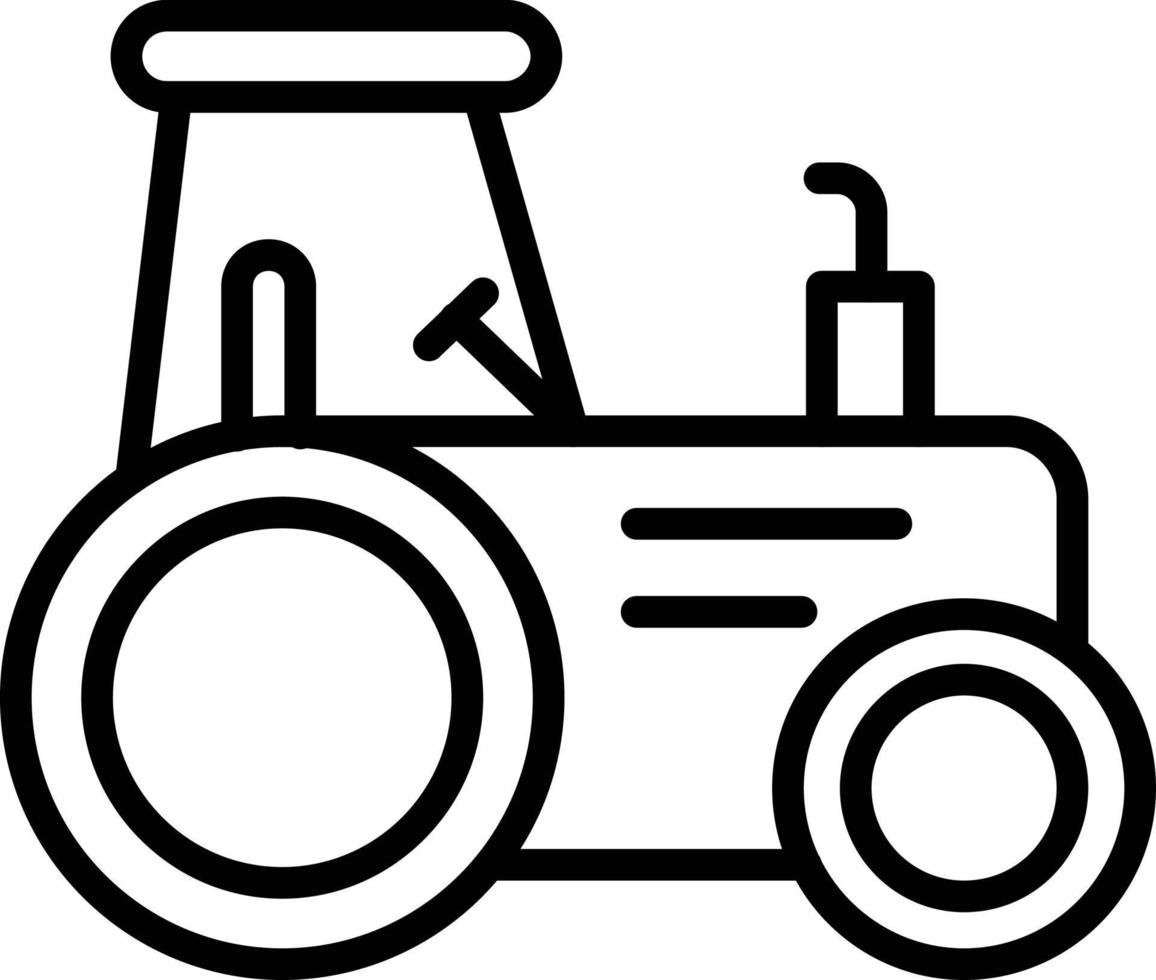 Tractor Line Icon vector