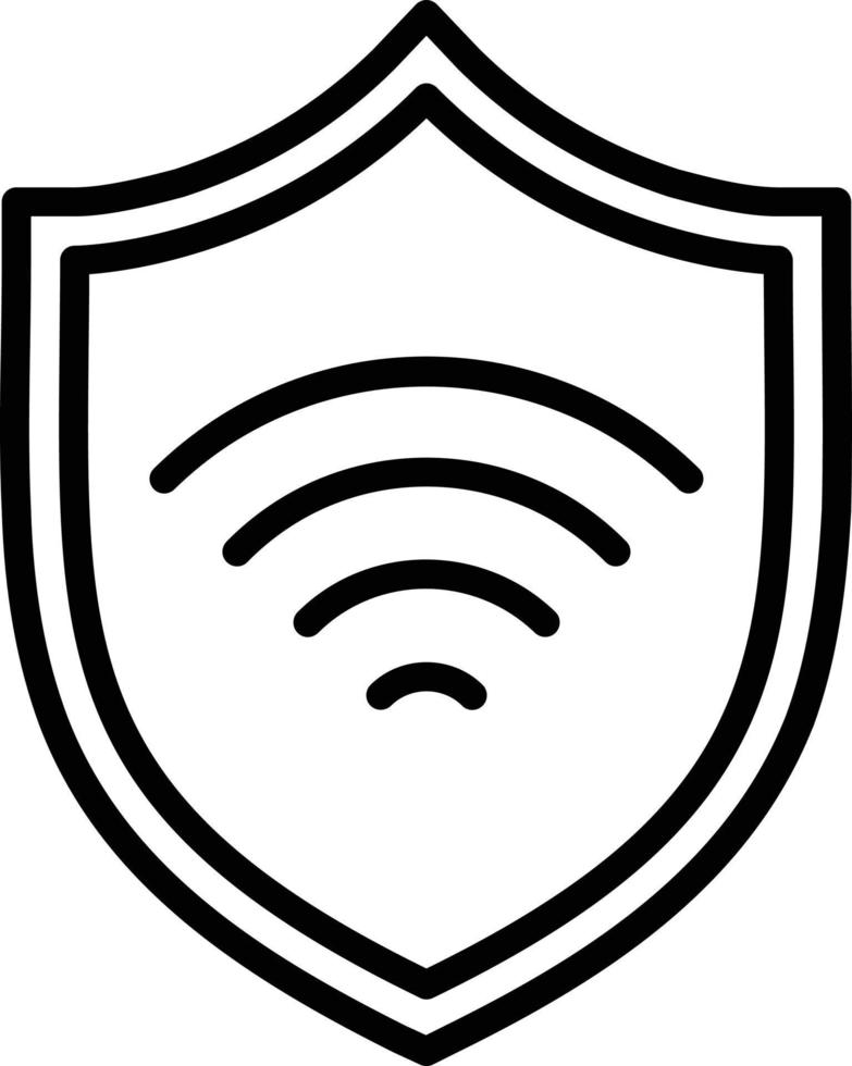 Vpn Line Icon vector