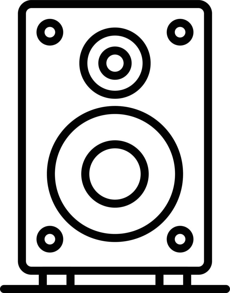 icono de línea de altavoz vector