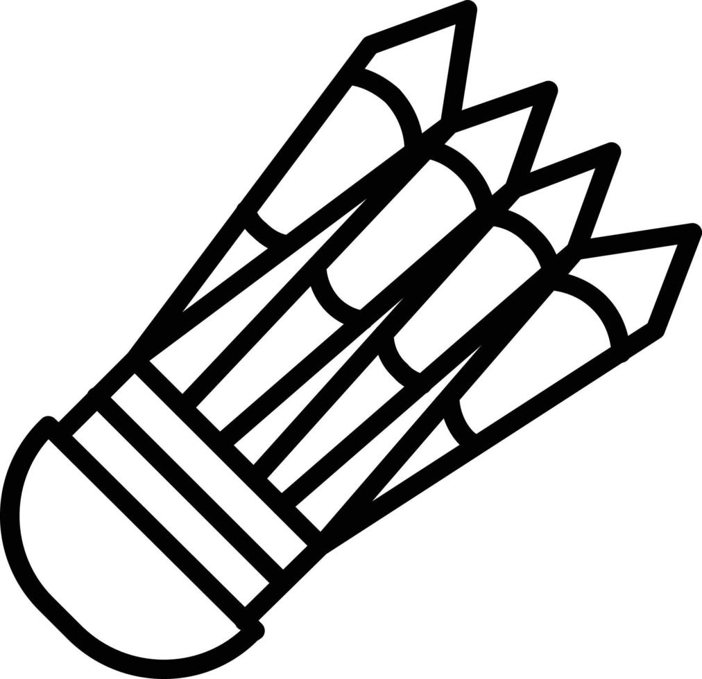 Badminton Line Icon vector
