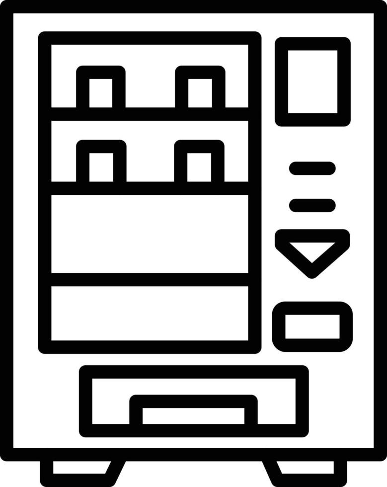 Vending Machine Line Icon vector