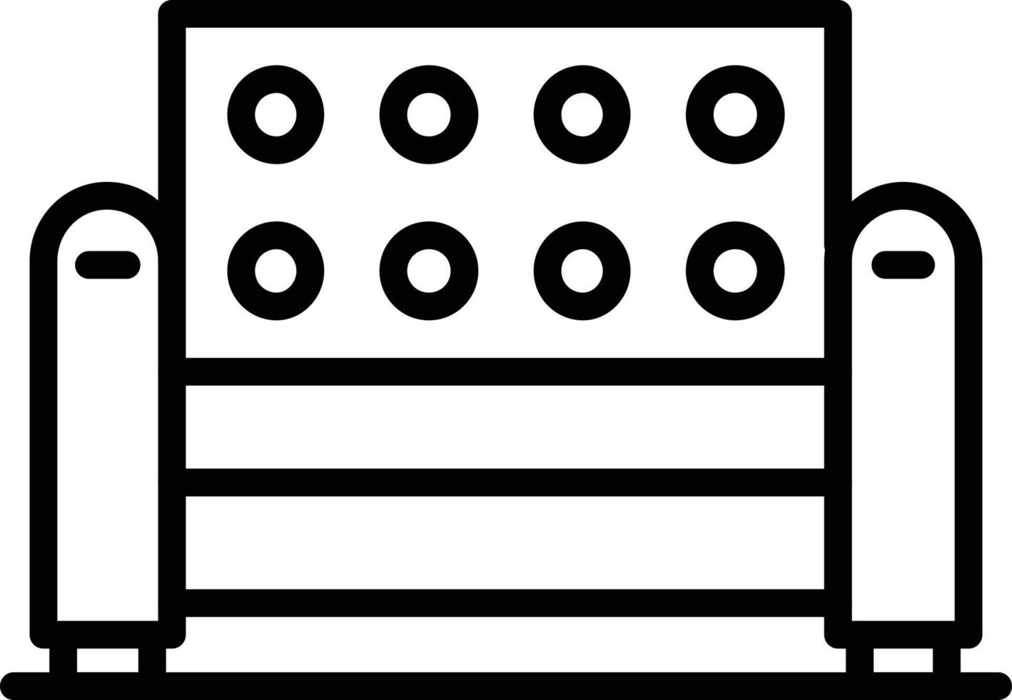 Couch Line Icon vector