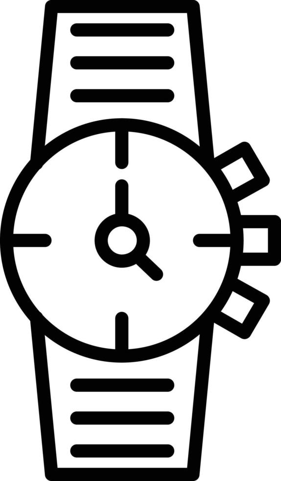 Watch Line Icon vector