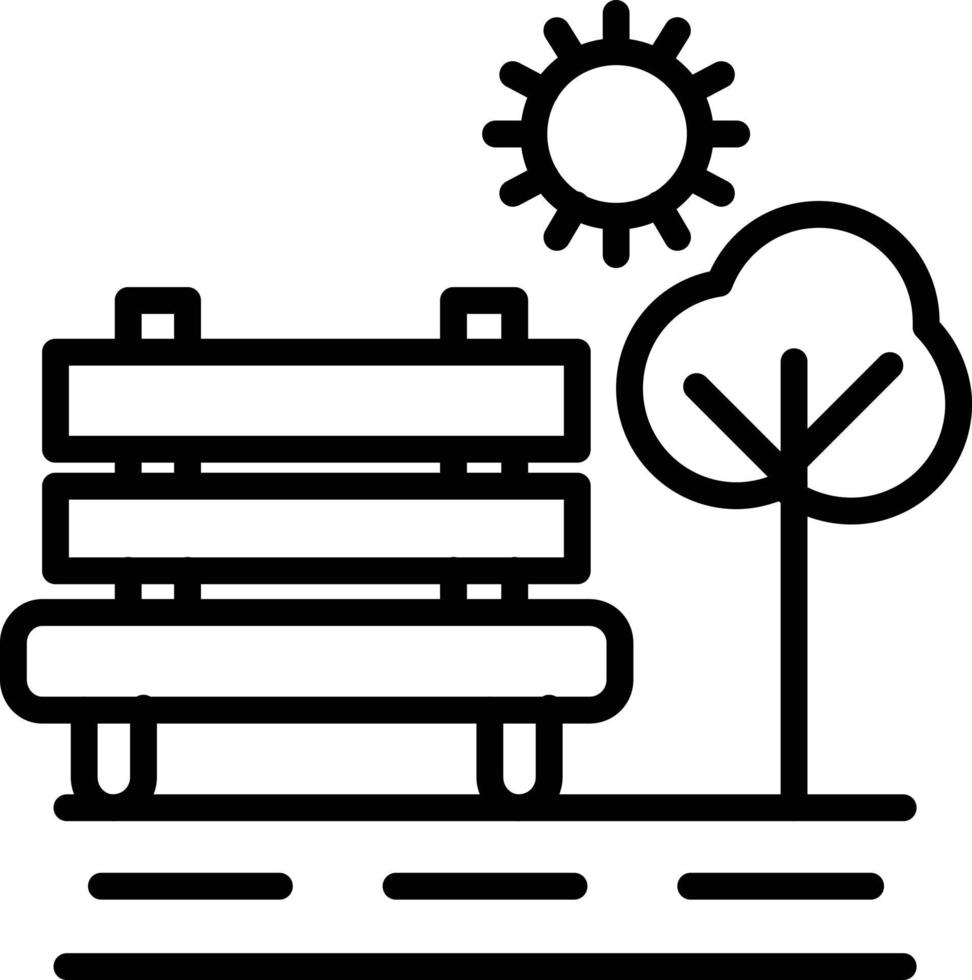 Park Line Icon vector