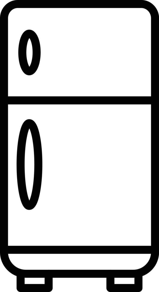 Fridge Line Icon vector