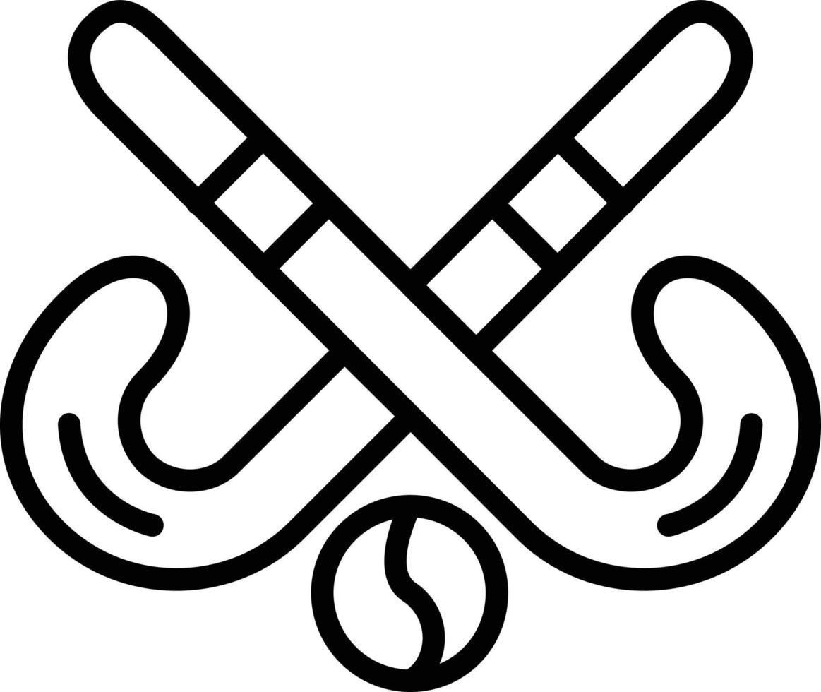 Hockey Line Icon vector