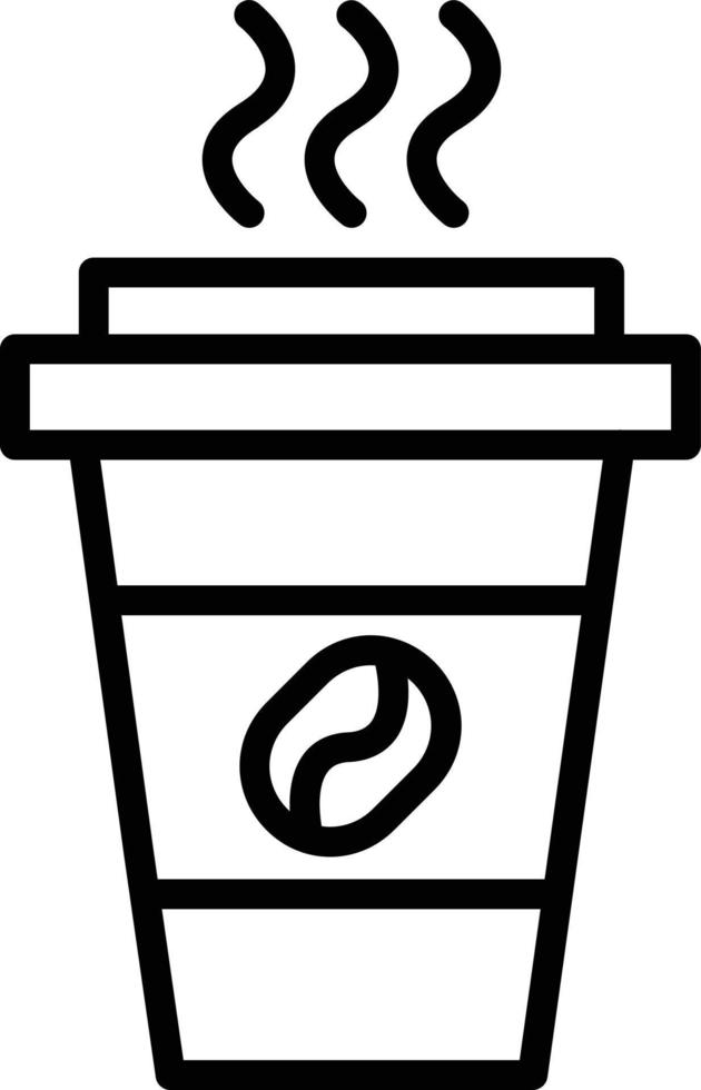 coffee cup Line Icon vector