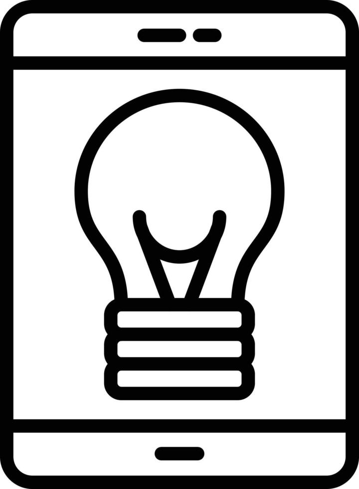 Light Bulb Line Icon vector