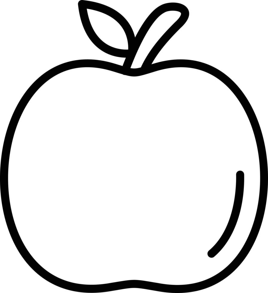 Apple Line Icon vector