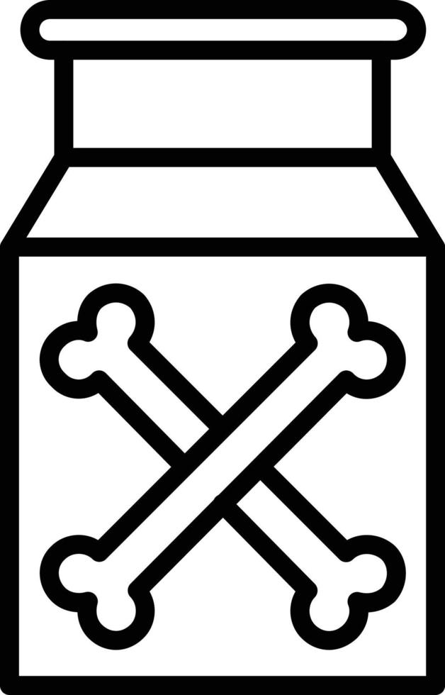 Poison Line Icon vector