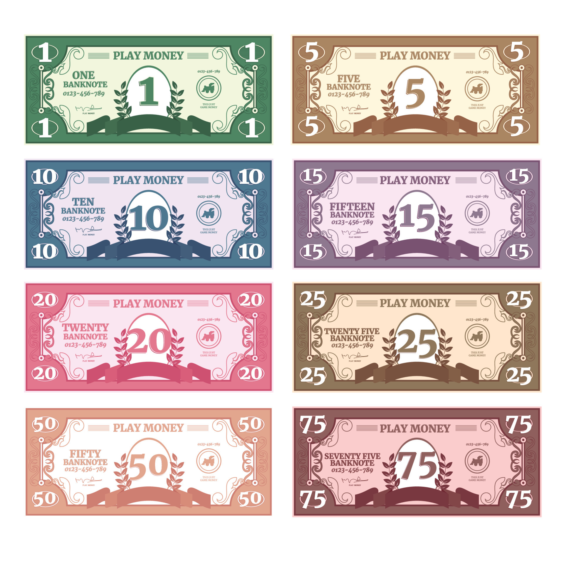 Printable Play Money, Pretend Play Money, Play Food Money, Printable Play Money, Pretend Play Money, Play Food Money,