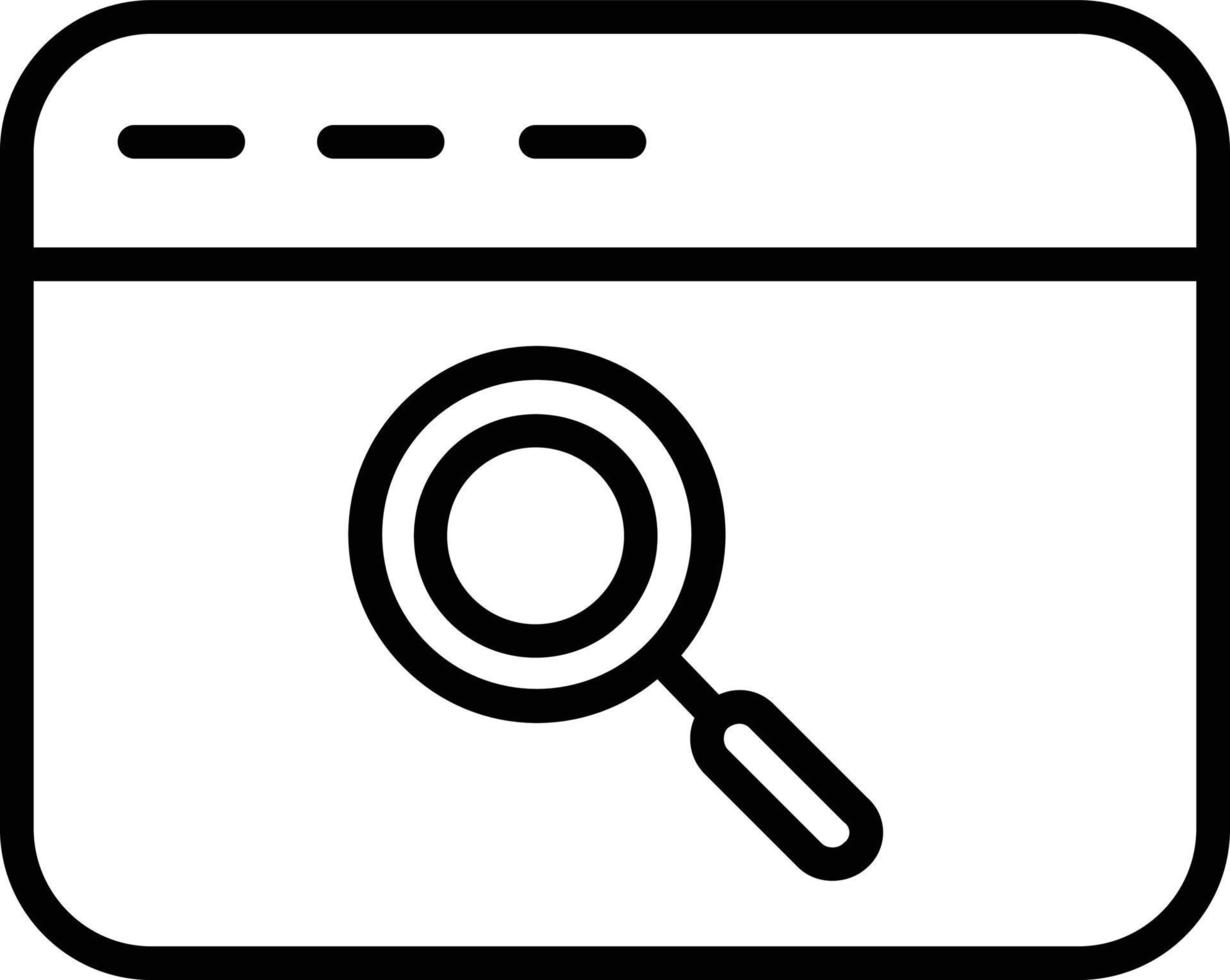 Searching Line Icon vector