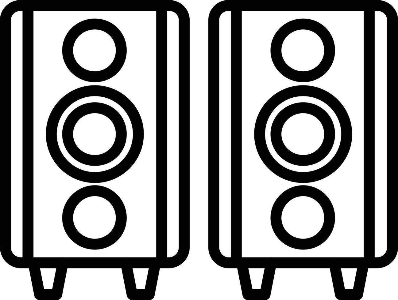 Loudspeaker Line Icon vector