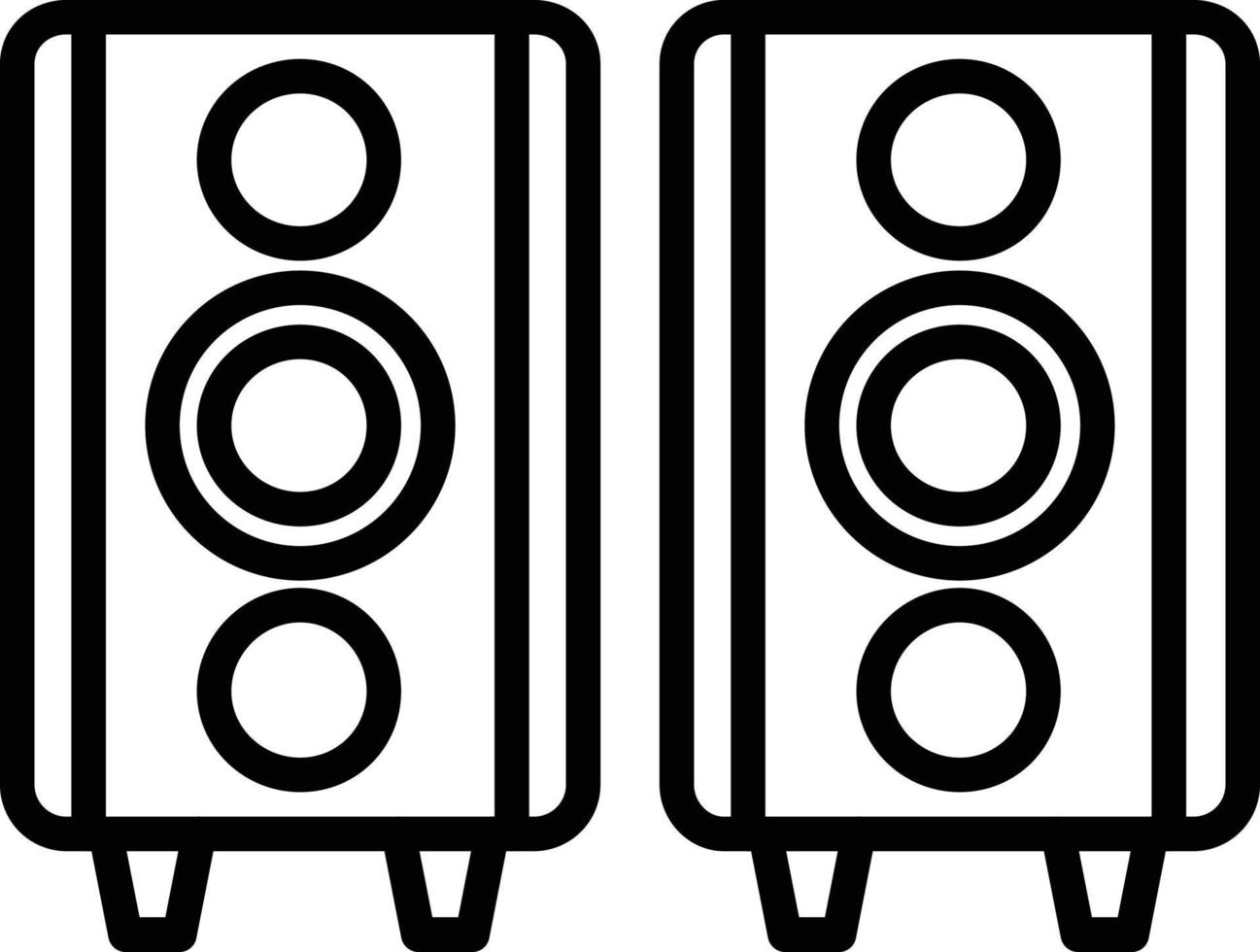 Loudspeaker Line Icon vector