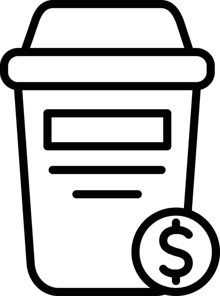 Coffee Line Icon vector