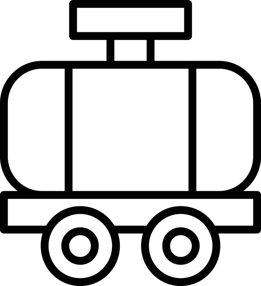 Tanker Line Icon vector