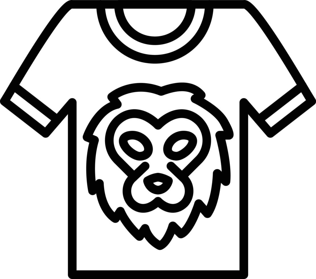 Shirt Line Icon vector