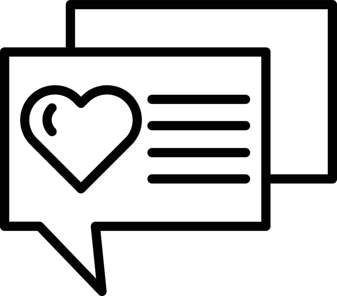 Chat Line Icon vector