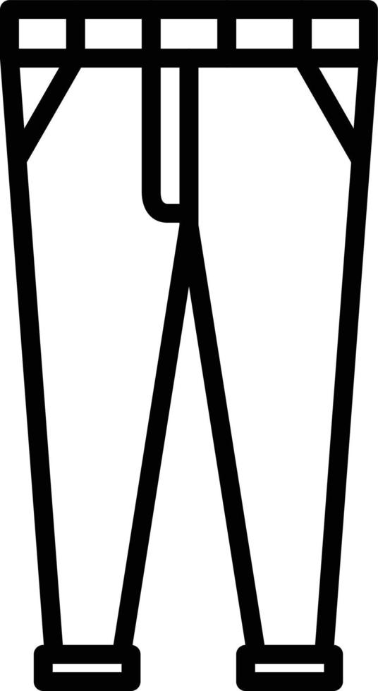 Pants Line Icon vector