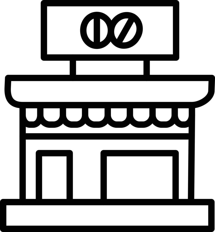 Cafe Line Icon vector