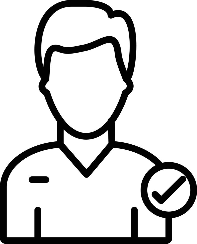 Nominee Line Icon vector