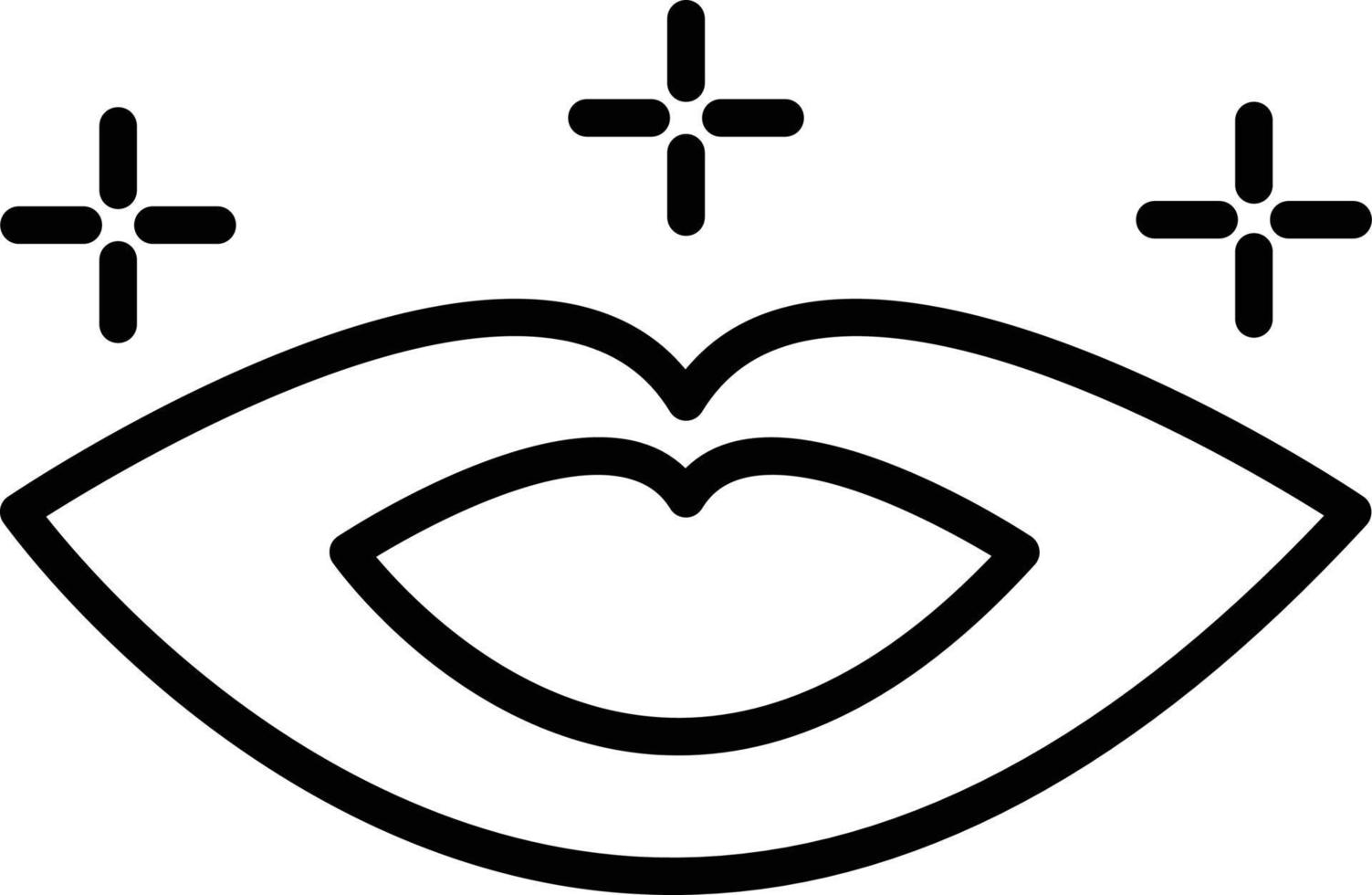 Mouth Line Icon vector