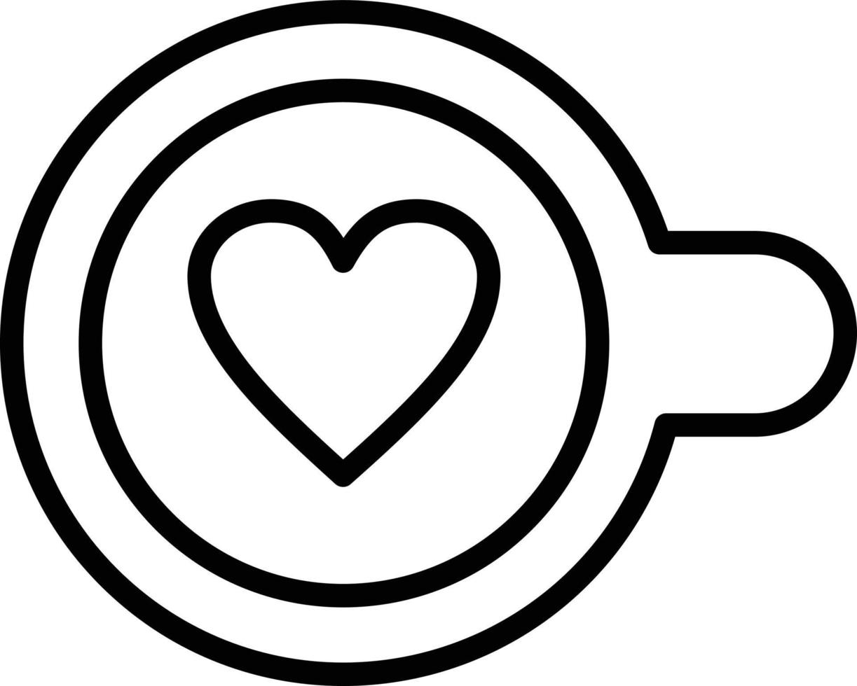 Latte Art Line Icon 10594355 Vector Art at Vecteezy