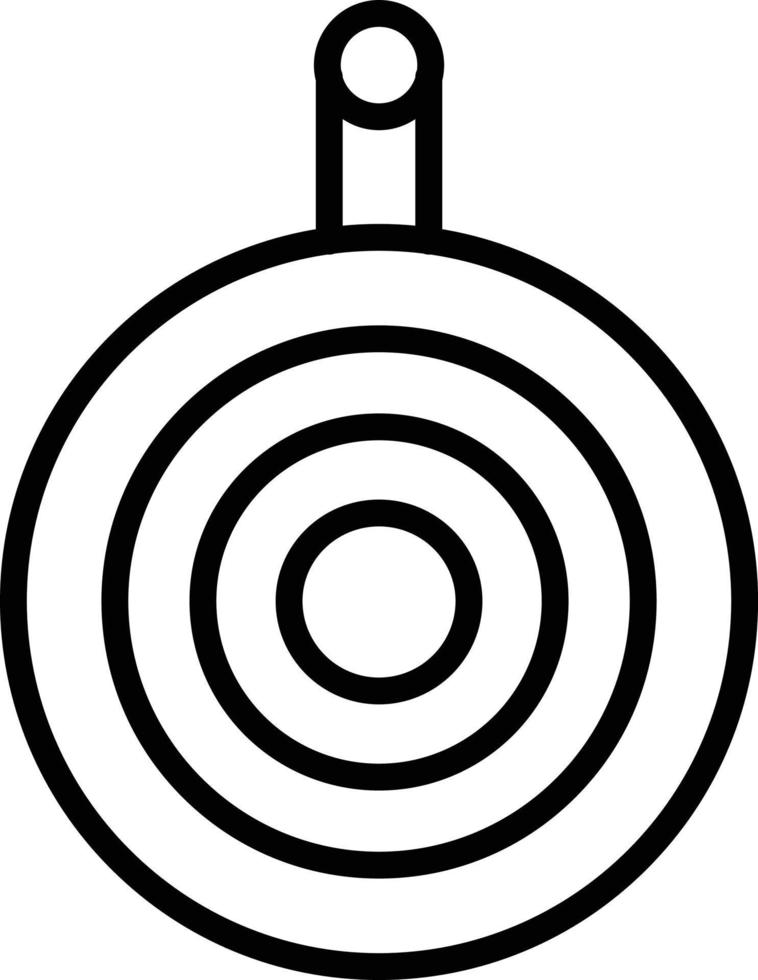 Dartboard Line Icon vector