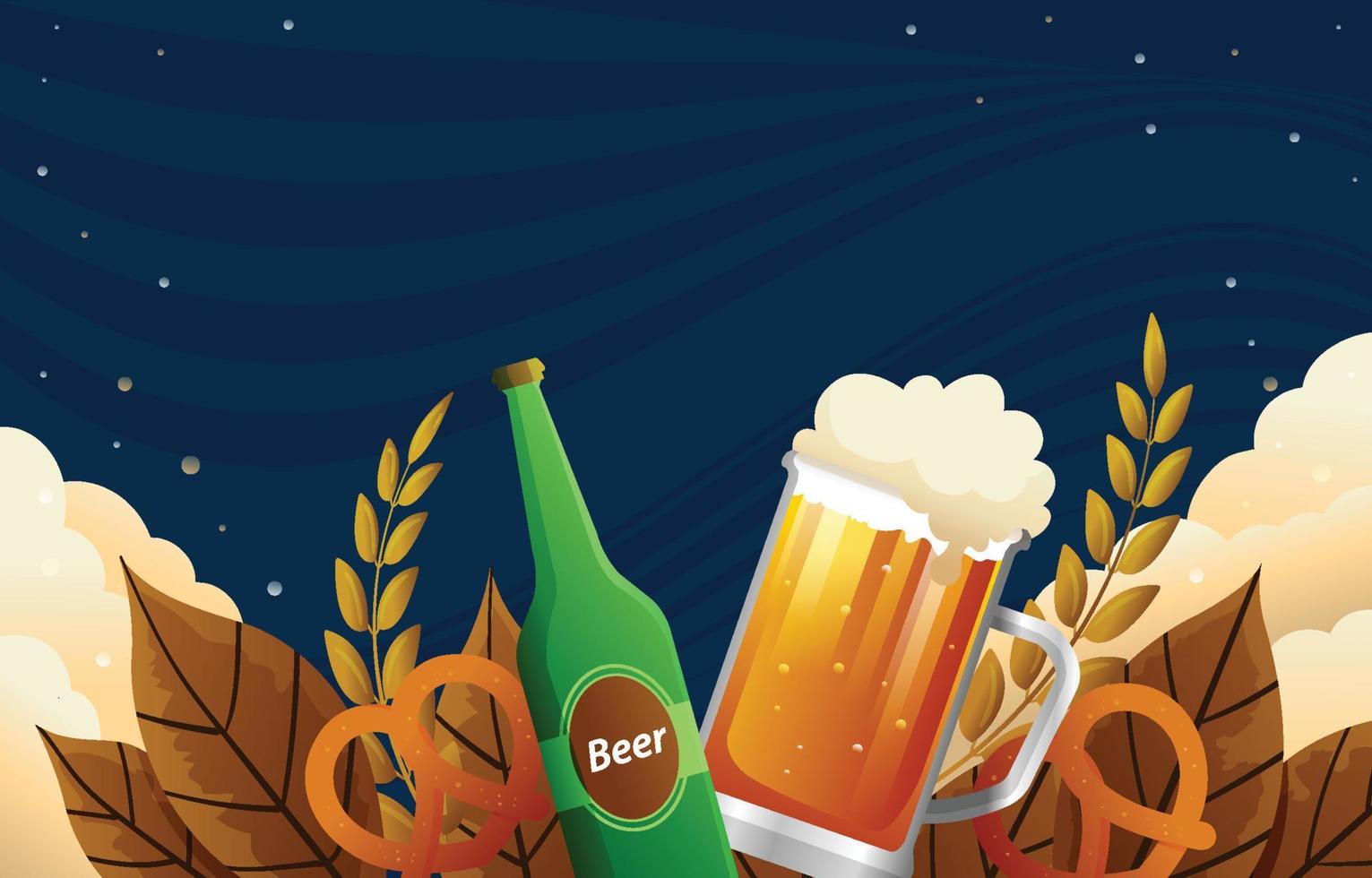 fondo de celebración oktoberfest vector