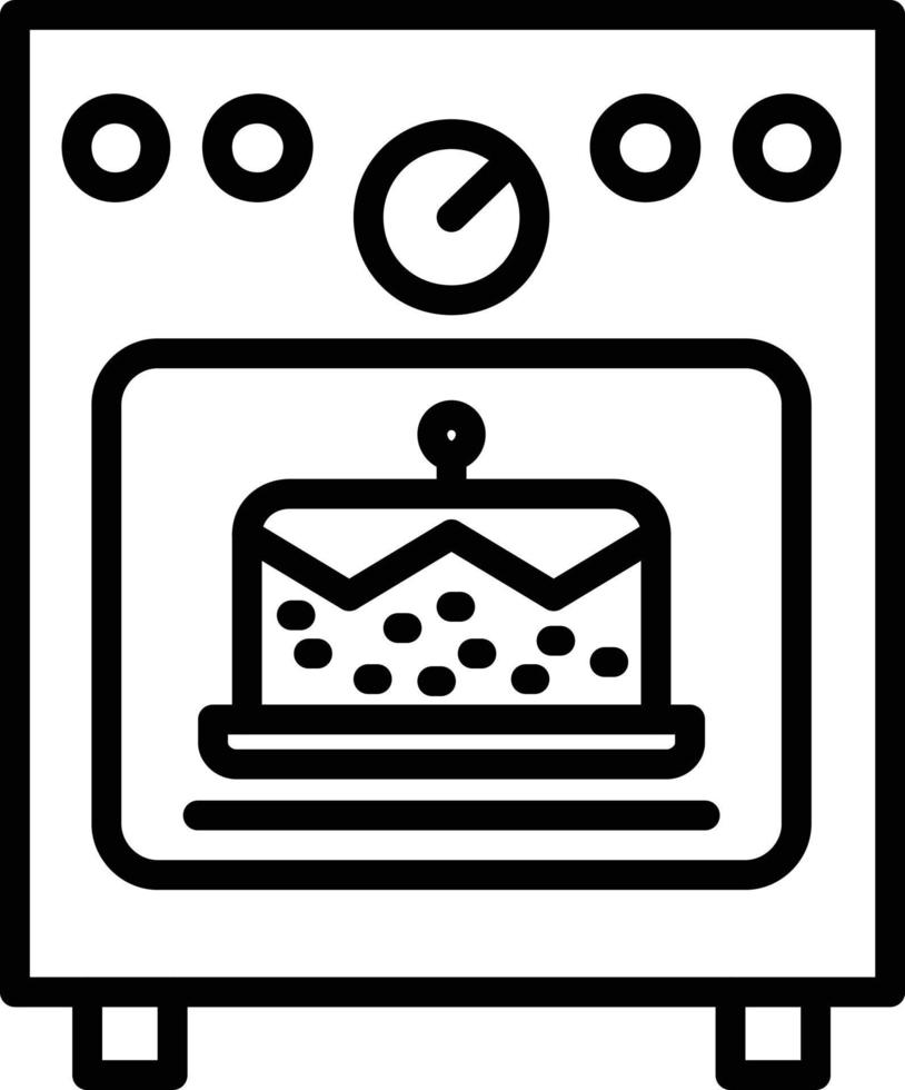 Baking Line Icon vector