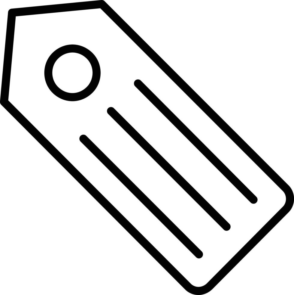 Tag Line Icon vector