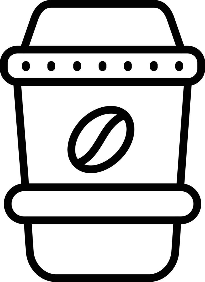 Coffee cup Line Icon vector