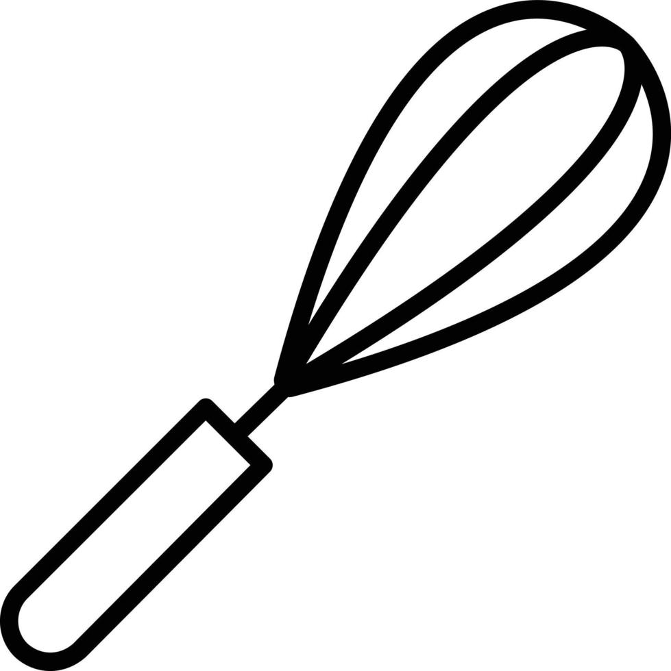 Whisk Line Icon vector