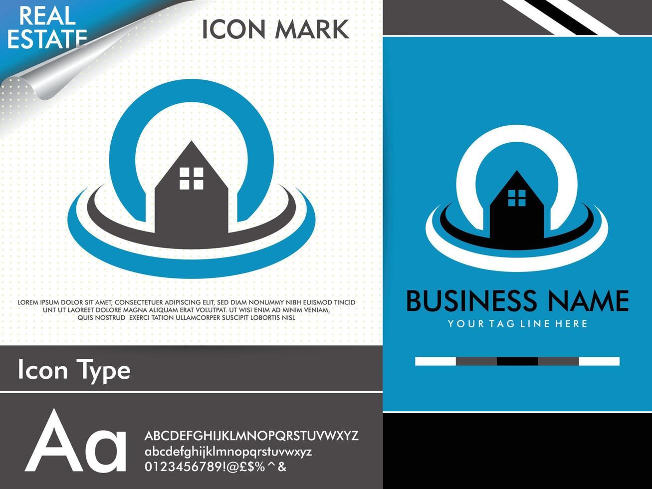 Abstract creative letter O and simple minimalist real estate logo vector