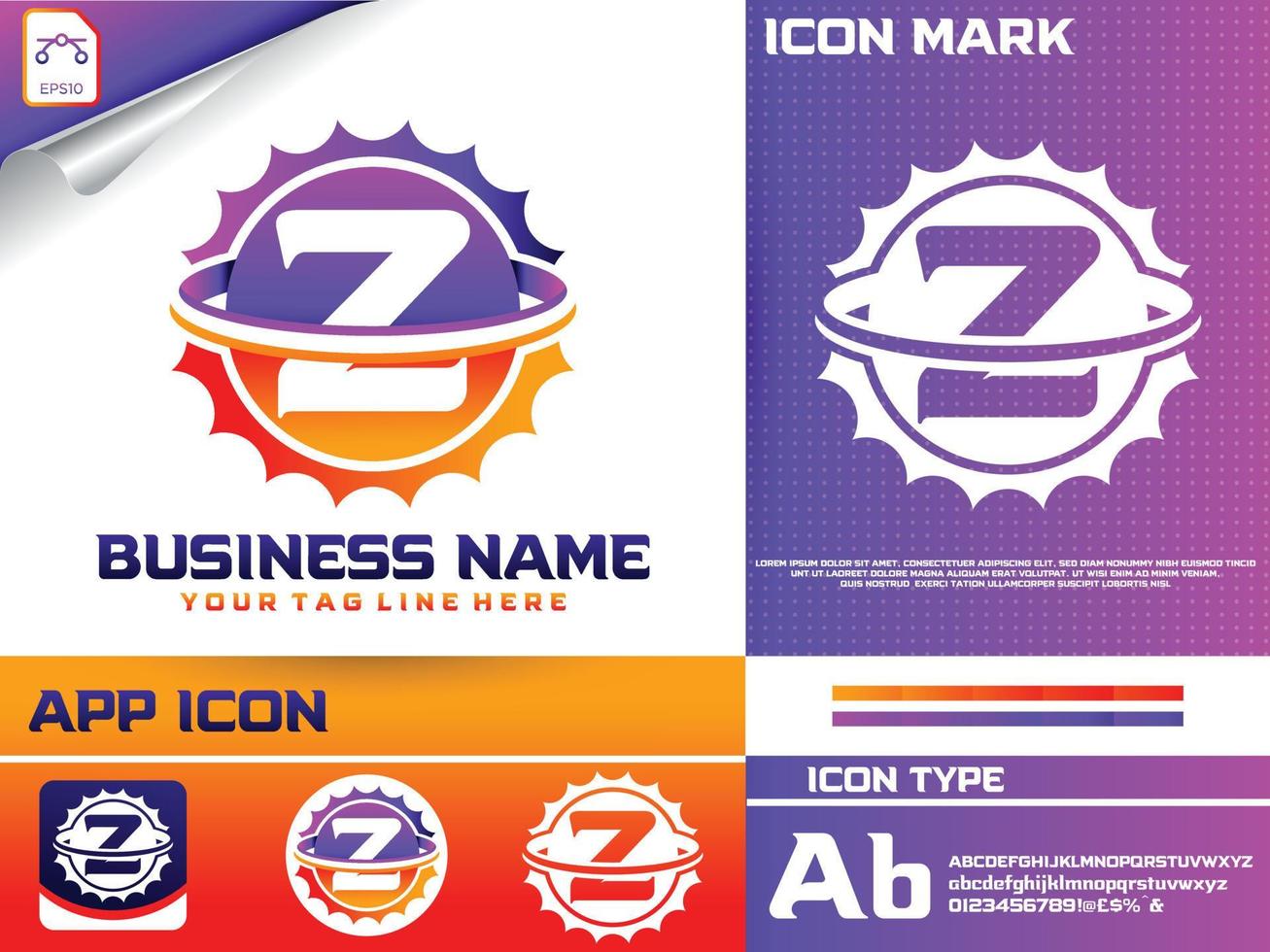 Automobile letter z logo design inside gear shape vector