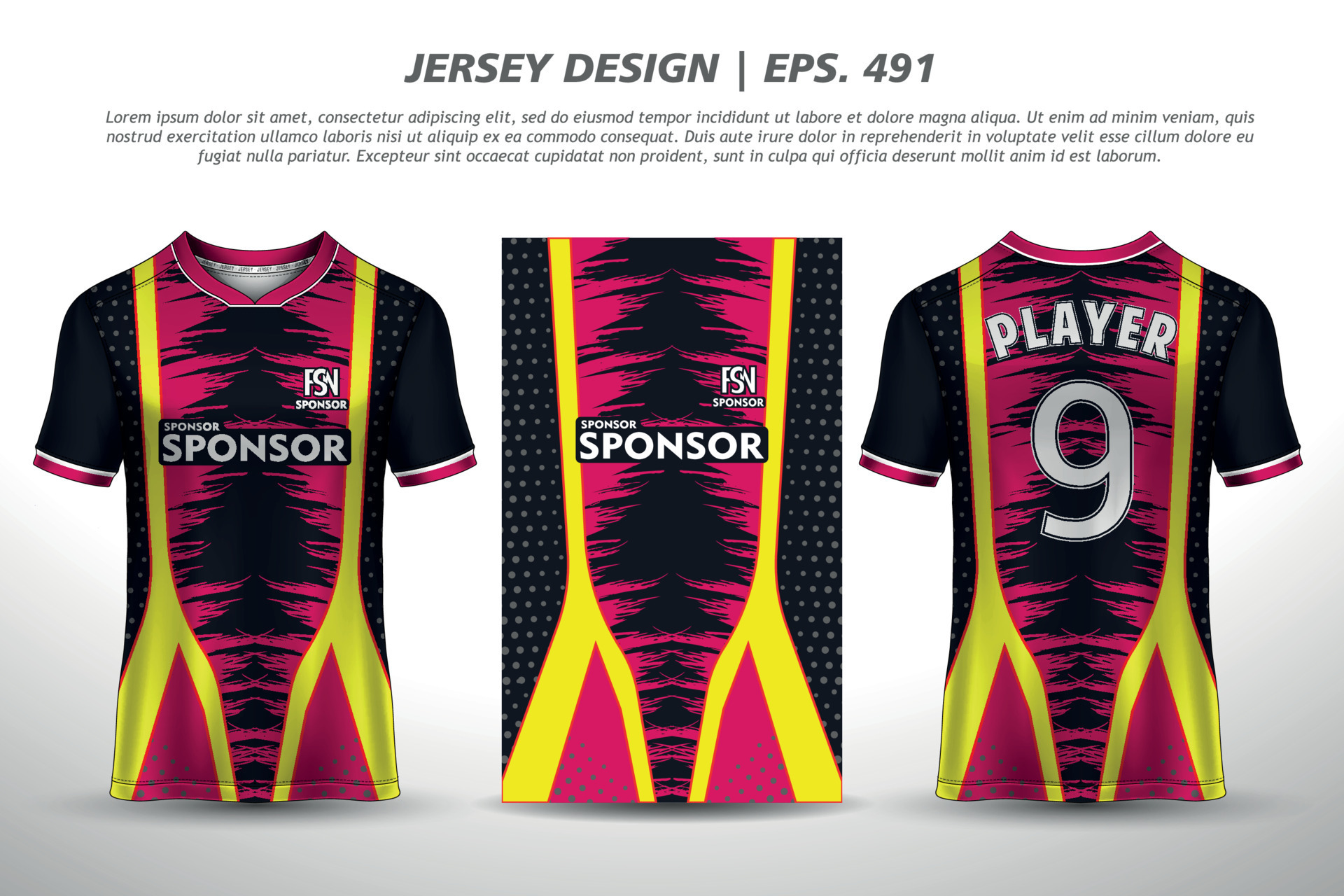 Premium Vector  A colourful jersey design for basketball team