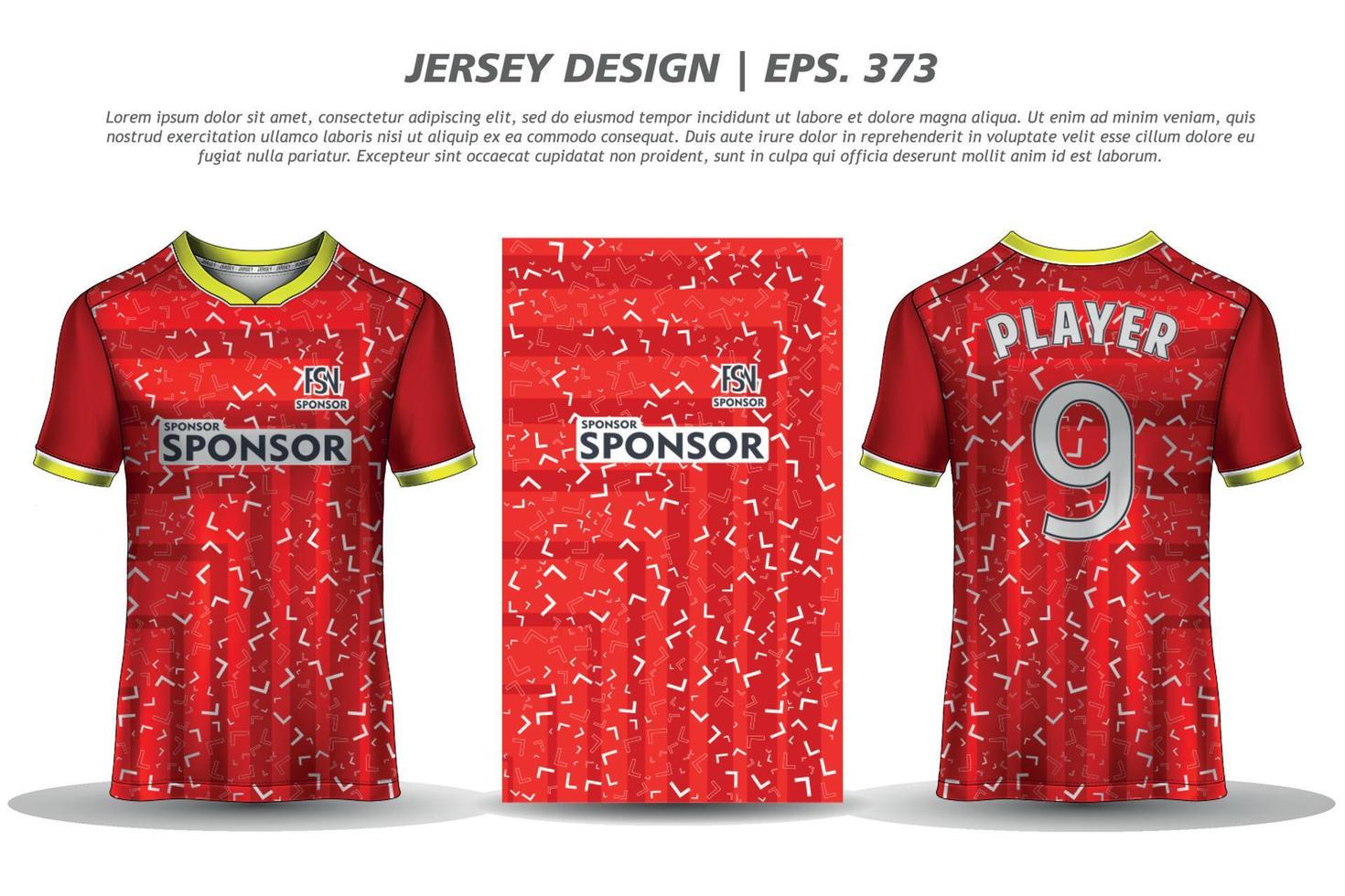 Jersey design sublimation t shirt Premium geometric pattern Incredible Vector collection for Soccer football racing cycling gaming motocross sports