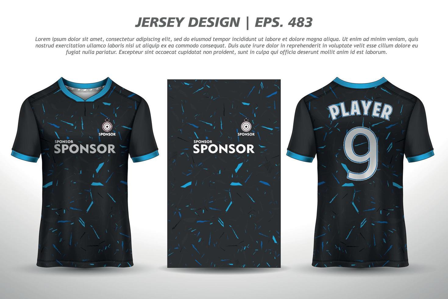 Jersey design sublimation t shirt Premium geometric pattern Incredible Vector collection for Soccer football racing cycling gaming motocross sports