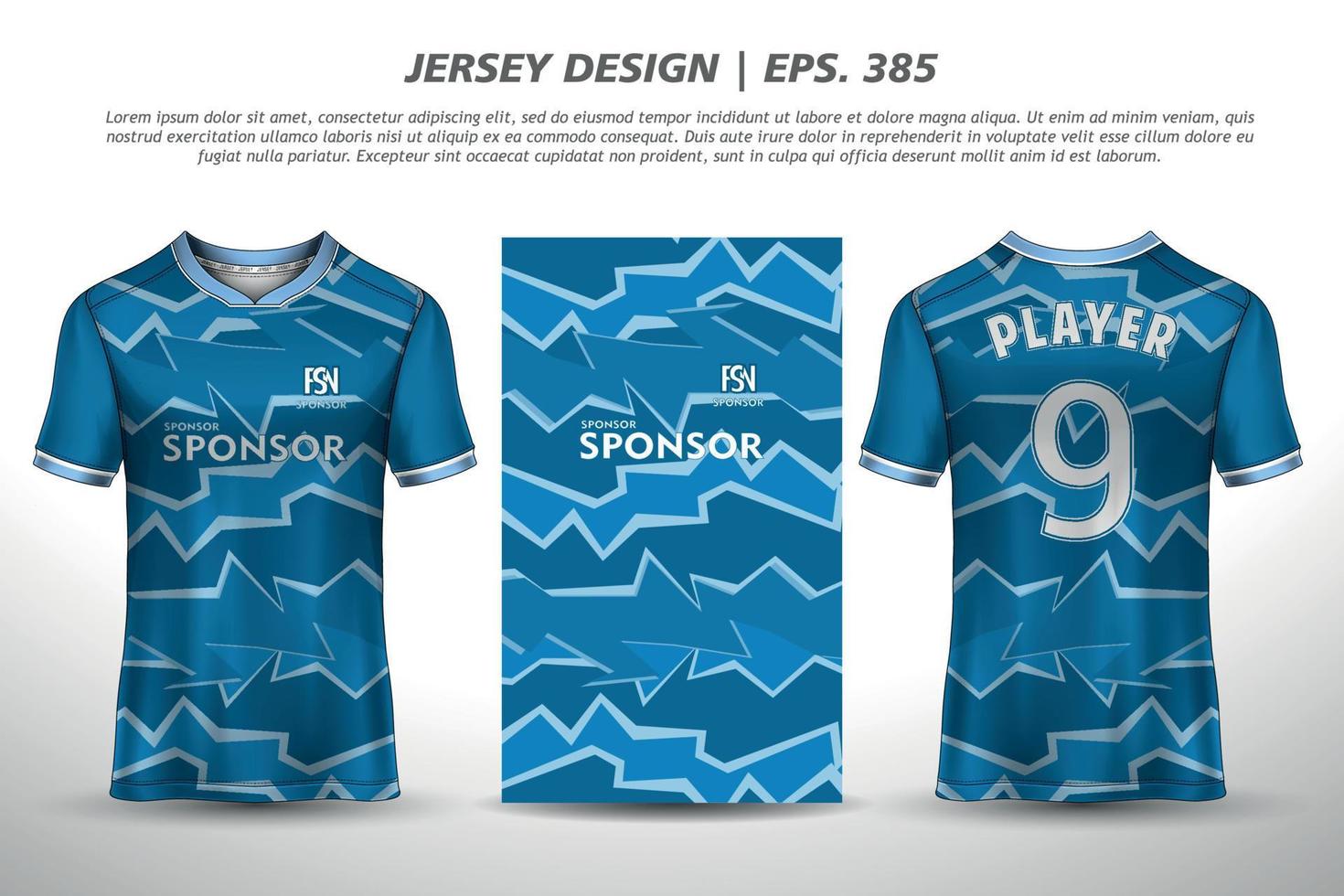 Jersey design sublimation t shirt Premium geometric pattern Incredible Vector collection for Soccer football racing cycling gaming motocross sports