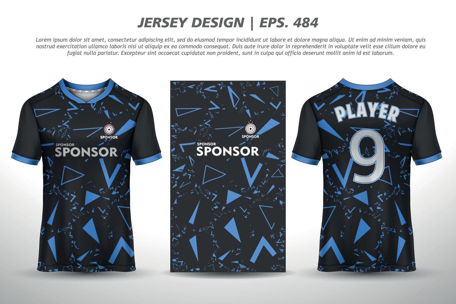 Jersey design sublimation t shirt Premium geometric pattern Incredible Vector collection for Soccer football racing cycling gaming motocross sports