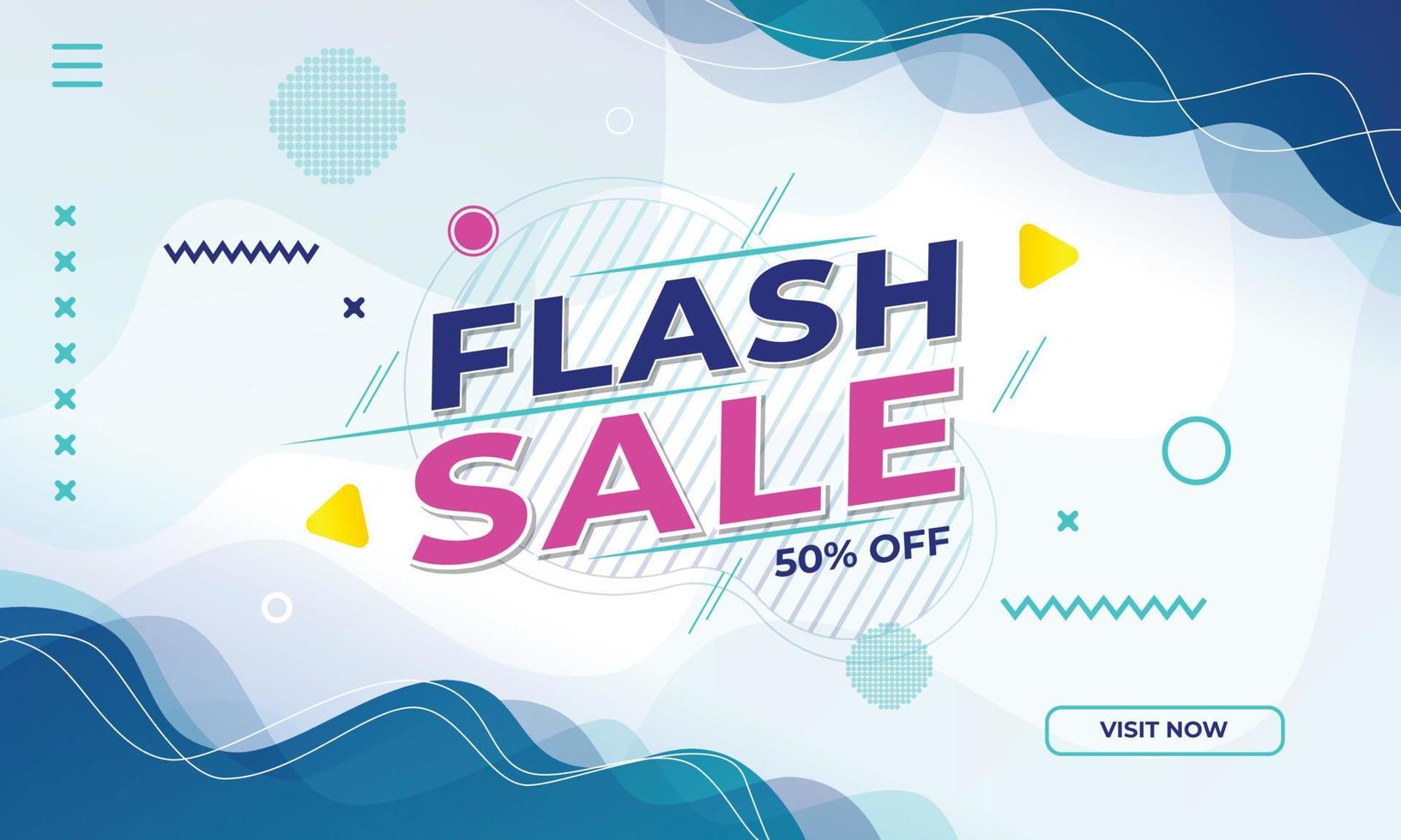 flash sale background blue vector