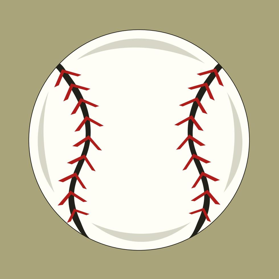 ilustración de vector de béisbol para diseño gráfico y elemento decorativo