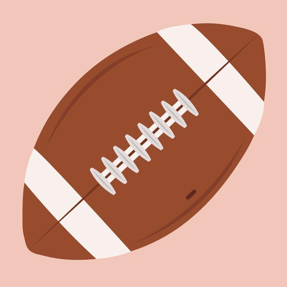 American football ball vector illustration for graphic design and decorative element