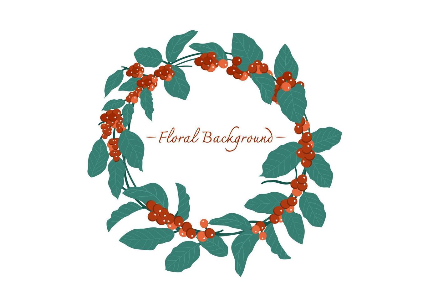 collection of foliage and floral crown vector on white background