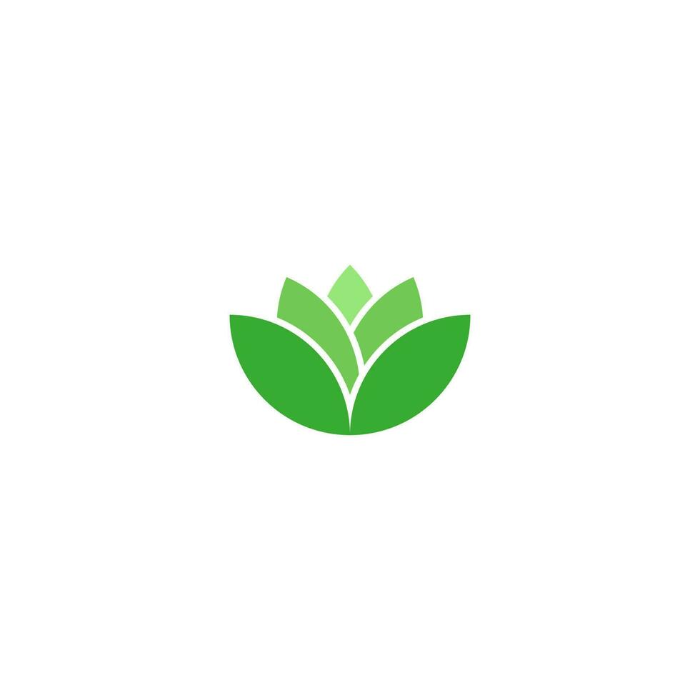 hoja verde abstracta y diseño de vector de icono de logotipo de hojas. diseño de paisaje, jardín, planta, naturaleza, salud y ecología vector logo ilustración.