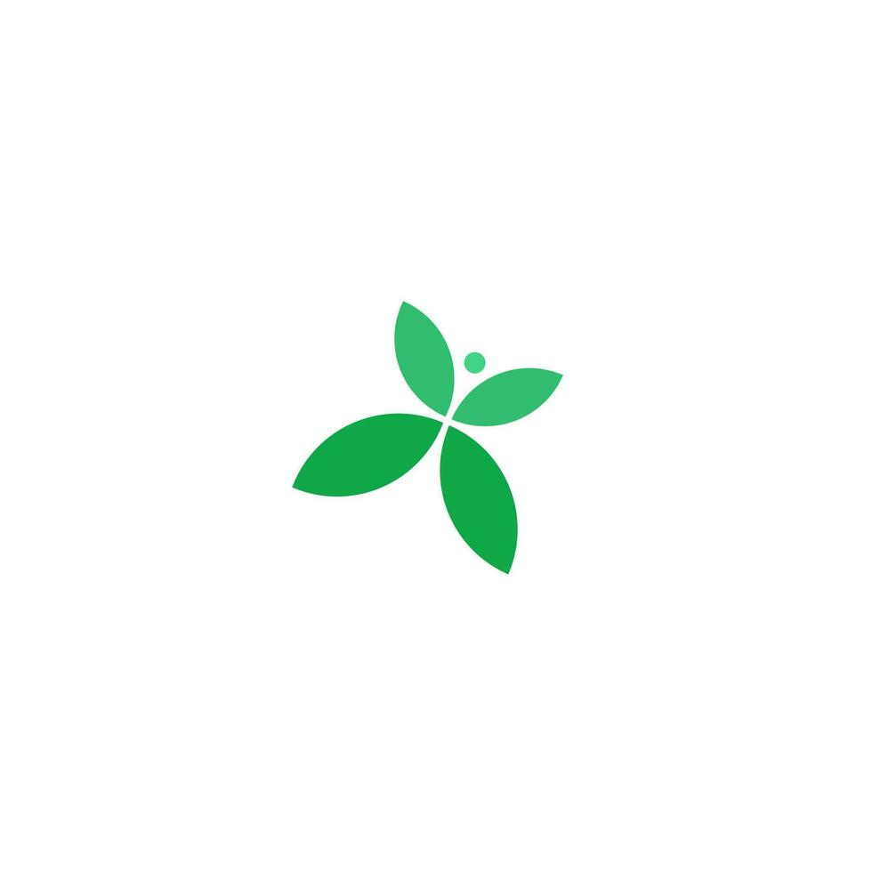 Butterfly Abstract Green Leaf and Leaves logo Icon Vector Design. Landscape Design, Garden, Plant, Nature, Health and Ecology Vector Logo Illustration.