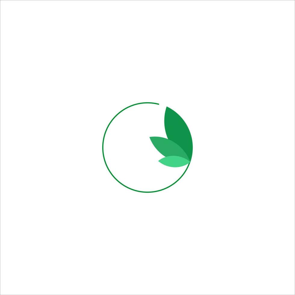 Abstract Green Leaf and Leaves logo Icon Vector Design. Landscape Design, Garden, Plant, Nature, Health and Ecology Vector Logo Illustration.