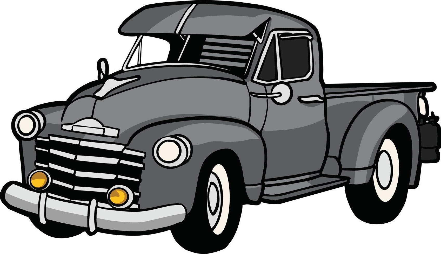 vintage truck retro classic car 10595480 Vector Art at Vecteezy